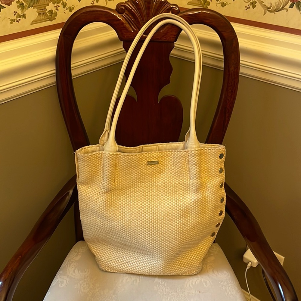 Hammitt Oliver Medium Ricotta Raffia Tote